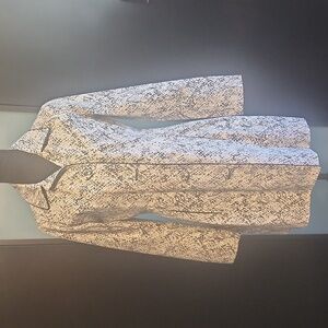 New York & Company Snake print trench coat size XS